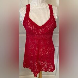 Ambrielle Floral Sexy Sleepwear Lace
Lingerie/ Nightie Red Size XL